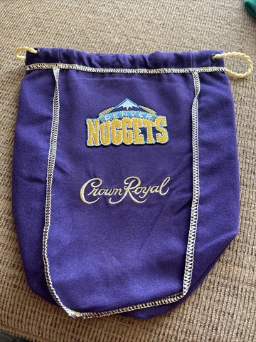 NBA  Denver Nuggets Tribute Bag CROWN ROYAL BAG 750 Ml Cover