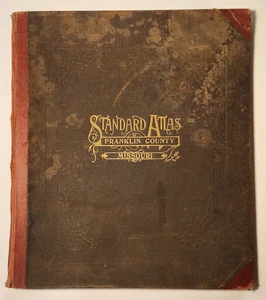 1919 FRANKLIN COUNTY MISSOURI ATLAS PLAT BOOK GEO. OGLE PHOTOS MAPS, HISTORY - Picture 1 of 8