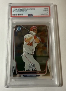 BRYCE HARPER --  2014 BOWMAN CHROME -- #175 -- PSA MINT 9 - Picture 1 of 1