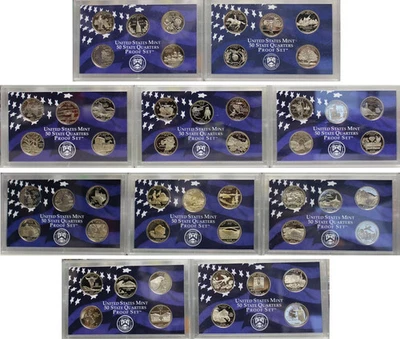 1999-2008 Proof State Quarter Sets [50 Proof Quarters] - Image 1 of 2
