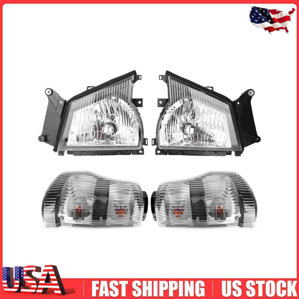 For GMC W-4500 2005-2007 left right Headlights and Corner Lights Set IZ2502112 Foto 1 de 4