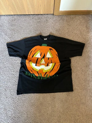 Camiseta vintage Stedman Super 50 puntada única XL calabaza de Halloween Foto 1 de 4