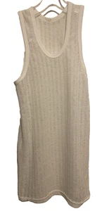 Unbranded Men's Body Mesh Tank Top White Small Slim Fit Spandex blend NWOT - Picture 1 of 5