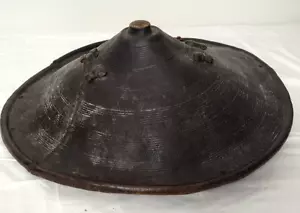 Vintage African Ethiopian Amhara Gasha War Shield, Ethiopia Leather - Bild 1 von 6