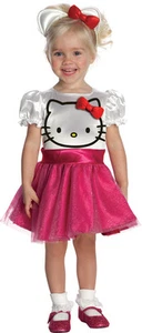 Hello Kitty Kostüm Mädchen Kinder Karneval Fasching Kleid Katze PINK - Bild 1 von 1
