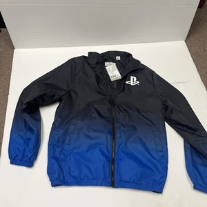 H&M x Playstation Kids Windbreaker Full Zip Jacket Black Size 16 - Picture 1 of 6