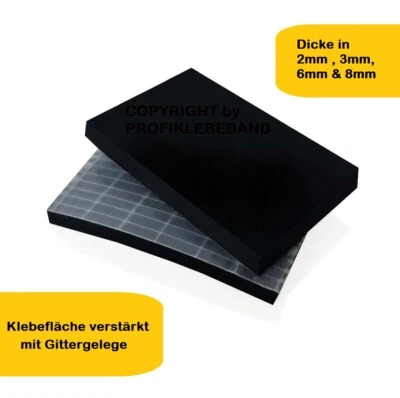 EPDM Premium Dichtungsmatte ab 1 Meter selbstklebend Moosgummi Zellkautschuk - Bild 1 von 3