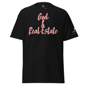 Real Estate Apparel Black God & Real Estate Men’s Classic T-Shirt. - Picture 1 of 6
