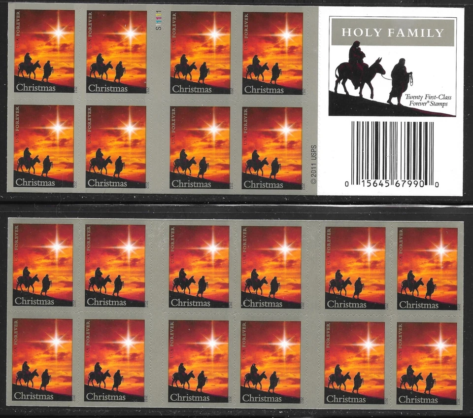 Sc# 4711a GENUINE Convertible Booklet of 20 2012 Holy Family-Flawless! MNH - Image 1 of 1