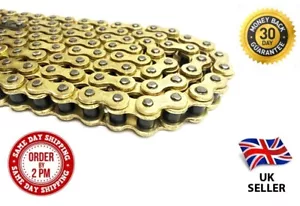 Gold Motorcycle Drive Chain Heavy Duty 520-120 Links - Picture 1 of 6