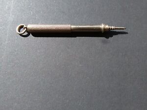 10ct GOLD PROPELLING PENCIL. CHATELAINE. WITH LEAD. SAMPSON MORDAN?