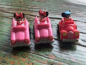 1988 Disney McDonalds Happy Meal MICKEY MINNIE MOUSE Spielzeugautos zum Zurückziehen - Bild 1 von 8