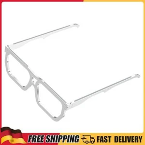 Glasses Shape Laptop Stand Folding Desktop Notebook Tablet Holder (Silver) - Afbeelding 1 van 4