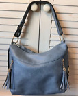 Unbranded Hobo Bag With Fringe Accessories And Two Zippered Pockets
