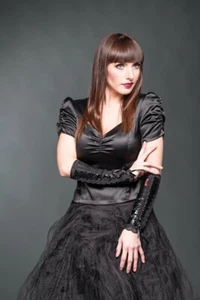 QUEEN OF DARKNESS SLEEVES ARMWARMERS MOUWEN GOTHIC AGL1-291/15 SIZE S/M NEW - Picture 1 of 2