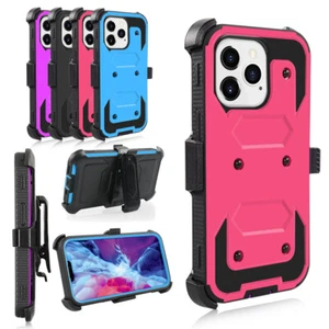 Hülle für iPhone 13 Mini 13 Pro 13 13 Pro Max integrierter Displayschutz Ständer - Bild 1 von 25