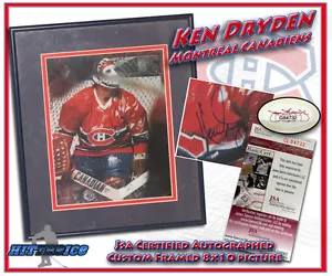 KEN DRYDEN Signed MONTREAL CANADIENS 8X10 CUSTOM FRAMED PHOTO JSA COA - Picture 1 of 1