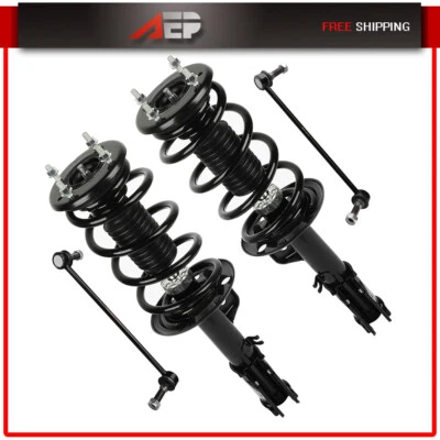 4pcs Front Struts Coil Springs Sway Bar links For 2013 - 2018 Ford Explorer FWD - Image 1 of 4
