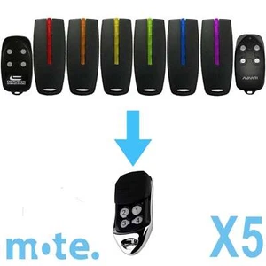 5 x Avanti/Superlift/Centurion TX4/MPS CompatibleGarage Door Gate Remote Control - Picture 1 of 17