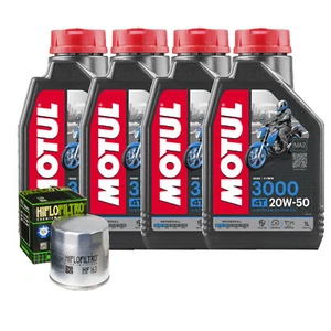 Kit De Mantenimiento Aceite motul 3000 20W50 + Filtro para BMW R1100 S Sports - Imagen 1 de 6
