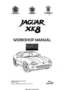 Jaguar X100 XK8 WERKSTATT SERVICE MANUAL 1997 EDITION - NACHDRUCK KAMMGEBUNDEN - Bild 1 von 3