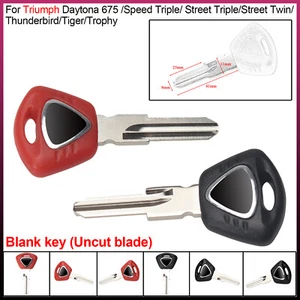 1 Pcs of Blank key For Triumph Daytona 675 /Speed Triple/Street Twin/Tiger/Troph - Picture 1 of 25