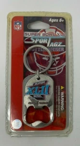 NFL Sport Tagz Super Bowl XLII Bottle Opener Keychain - Picture 1 of 1