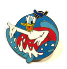 Disney Pin #12825-Donald Duck w/Blue Hat in a Red Inner Tube w/ Splashing Water