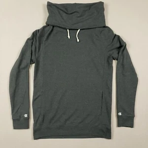 Champion Sweatshirt Women Size Small Gray Cowl Neck Pullover Pockets Athleisure - Picture 1 of 10