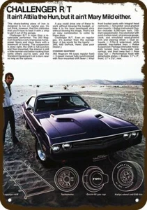 1971 DODGE CHALLENGER R/T HEMI Plum Crazy Purple DECORATIVE REPLICA METAL SIGN - Picture 1 of 1