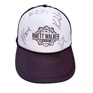 Gorra de camionero Rhett Walker Band Snapback firmada autógrafo Christian Rock RARA - Imagen 1 de 21