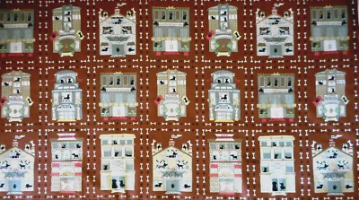 Тканевая Панель для Собаки РАСПРОДАЖА Кости для Щенка Собаки Гостиницы на Коричневом Премиум Хлопке #ПК - Изображение 1 из 3