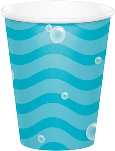 Narwhal Party Whale Sea Animal Summer Luau Theme Party 9 oz. Paper Cups - Picture 1 of 1