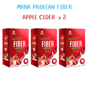3 boxs MANA PROLEAN FIBER lean fat APPLE CIDER Flavor diet slim detox body - Picture 1 of 13