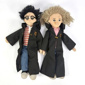 Vintage Mattel Harry Potter & Hermione GRYFFINDOR 12" 2001 Plush Dolls - Picture 1 of 23