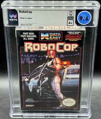RoboCop Nintendo NES Ovalado SOQ Sellado Nuevo WATA 89.6 A+ Datos Calificados Océano Este Foto 1 de 2