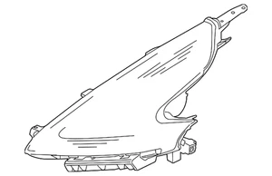 Genuine Nissan Lens & Housing 26076-6GA2A - Picture 1 of 2