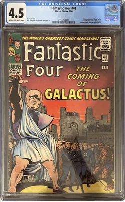 Fantastic Four #48 1st Appearance Silver Surfer Galactus CGC 4.5 OW-W Pgs - Image 1 of 4