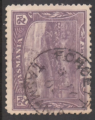 TASMANIA 2d PICTORIAL - 1 x Pmk ' FORCETT '  6 SCANS - Image 1 of 4