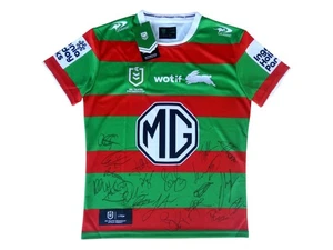 Signed 2025 South Sydney Rabbitohs NRL Rugby League Football Jersey - Proof COA - Picture 1 of 12