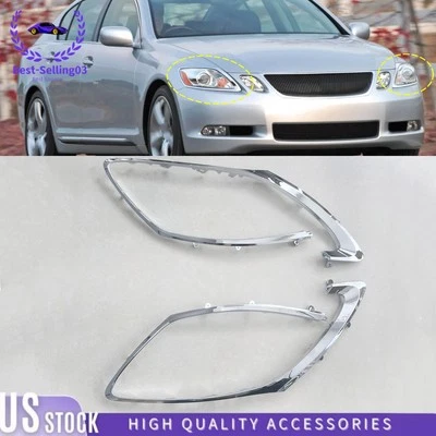 Para Lexus GS300 GS430 2005-2011 RH y LH Faro Bisel Anillo Borde 8111630B80 Foto 1 de 4