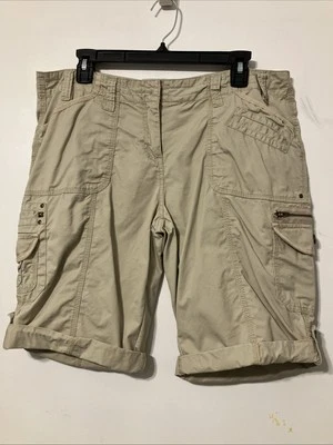 Women’s Apt.9 Cargo Shorts, Khaki, 34 in Waist, 11 in Inseam - Image 1 of 4