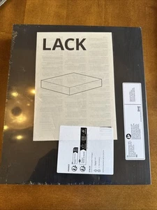 Ikea LACK 092803 2 Black Floating Shelf 11 3/4 x 10 1/4 New Sealed 30 cm x 26 cm - Picture 1 of 8