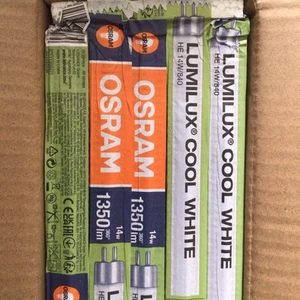 2 x Osram 14 Watt 549mm x 16mm Cool White 840 14W T5 Fluorescent Tube - Picture 1 of 4