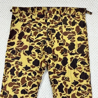 Vtg Frogskin Duck Camo Pants Mens XL Hunting Light Weight Cotton Trousers - Image 1 of 4