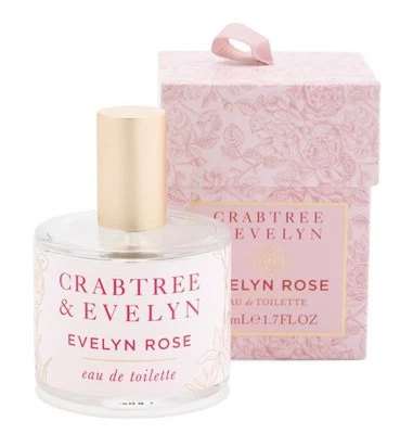 Crabtree & Evelyn Eau De Toilette Spray Eau De Toilette 1,7 oz Perfume Evelyn Rose Novo - Imagem 1 de 3
