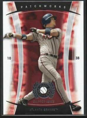 Chipper Jones 2005 Fleer Patchworks #27  Atlanta Braves  Hall of Fame  #3 - Image 1 of 2