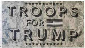 Troops for Trump 3Ft x 5FT Flag - Picture 1 of 4