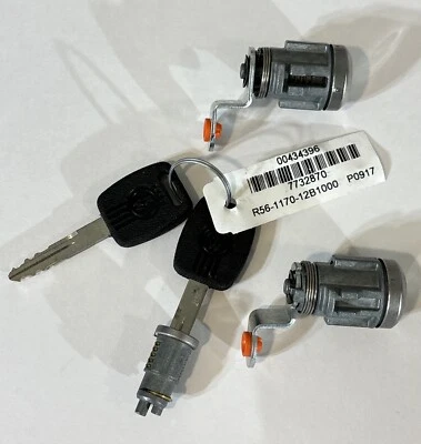 Cilindro de encendido para camión Kenworth OEM + cerraduras de puerta juego de llaves R56-1170-12B1000 Foto 1 de 4