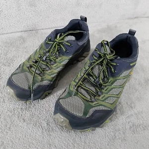 Merrell Shoes Mens 8.5 Navy Green Moab FST Hiking Trail Sneakers J36925 - Picture 1 of 11